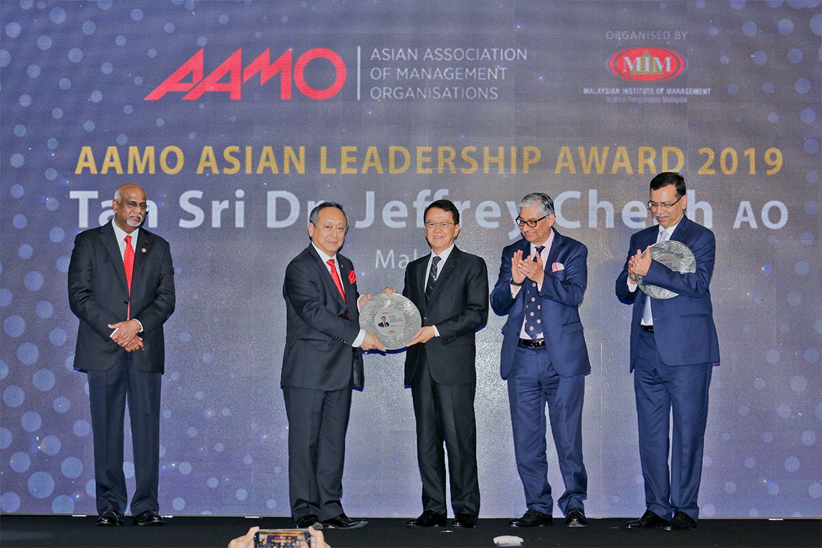 2019-Conferred the Asian Association of Management Organisations Asian Leadership Award